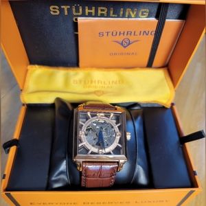 🔥Stuhrling Winchester Plaza 333N Automatic 40mm Skeleton, SOLD OUT🔥